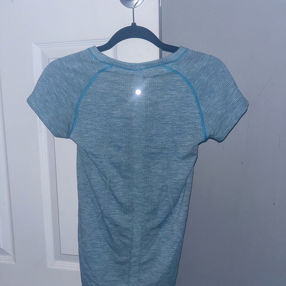 Lululemon Athletica Light Blue Short Sleeve Tee